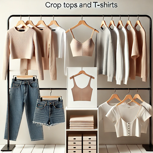 تاپ , کراپ , تیشرت زنانه