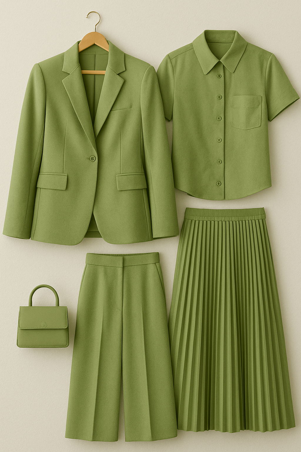 سبز ماچا در مد و پوشاک | رنگی آرام، خاص و به‌روز