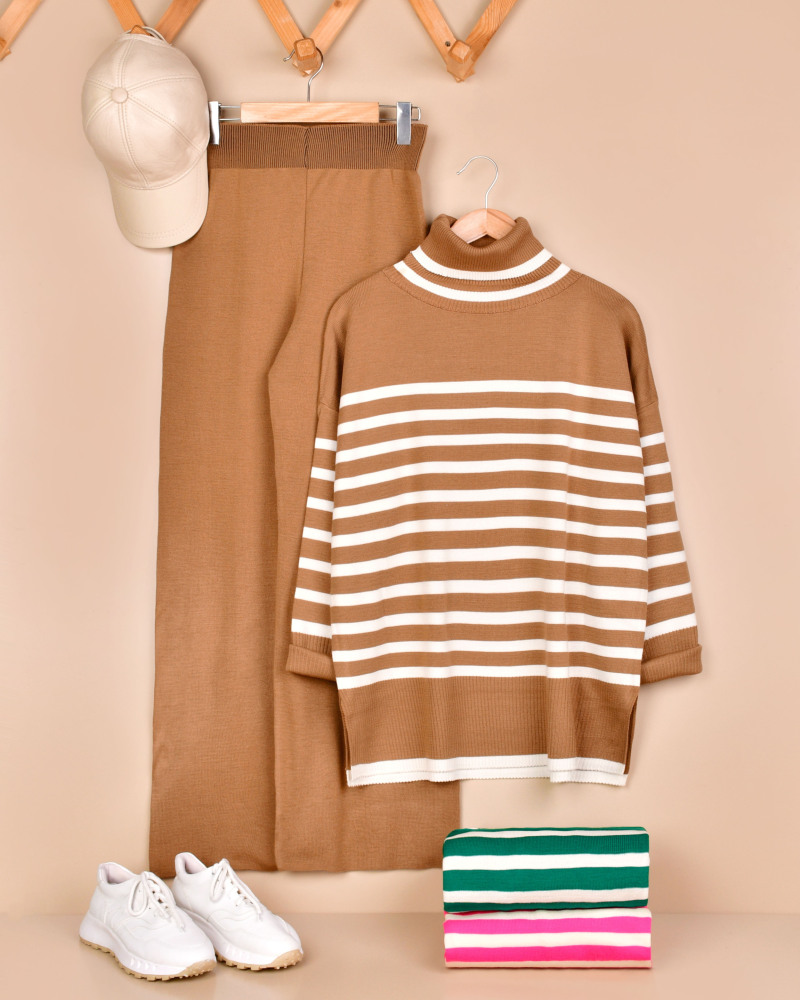 بافت راه‌راه: انتخابی شیک و متفاوت برای بانوان